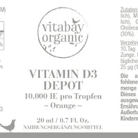 Vitamin D3 Liquid 10.000 IE Depot -  20ml vegane Tropfen